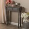 Baxton Studio Noemie Country Cottage Farmhouse Brown Finished 1-Drawer Console Table 146-8183 - alternate 6